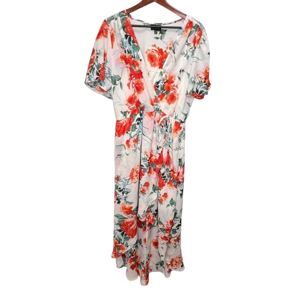 AUW Floral Hi Low Maxi Dress Size 14